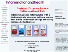 Tablet Screenshot of inflammationandhealth.com
